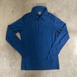 Blue Long Sleeve Technical Shirt
